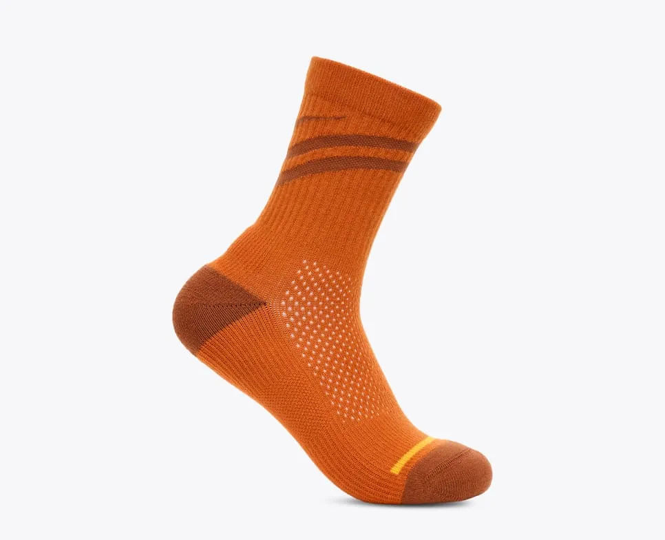 HOKA® Trail Crew Sock-orange oxide