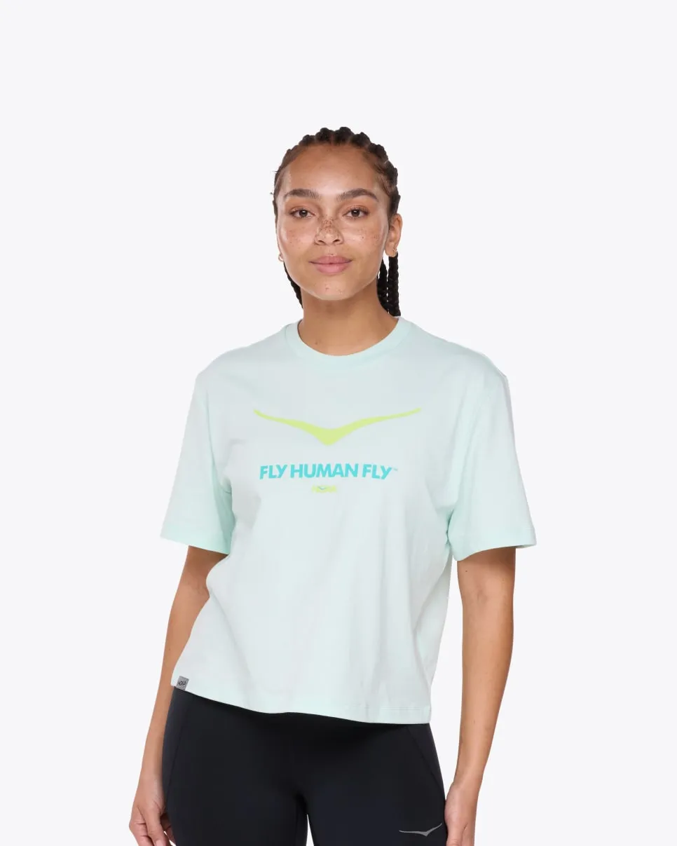 HOKA® HOKA Bird Logo Gpx SS Tee-aqua breeze